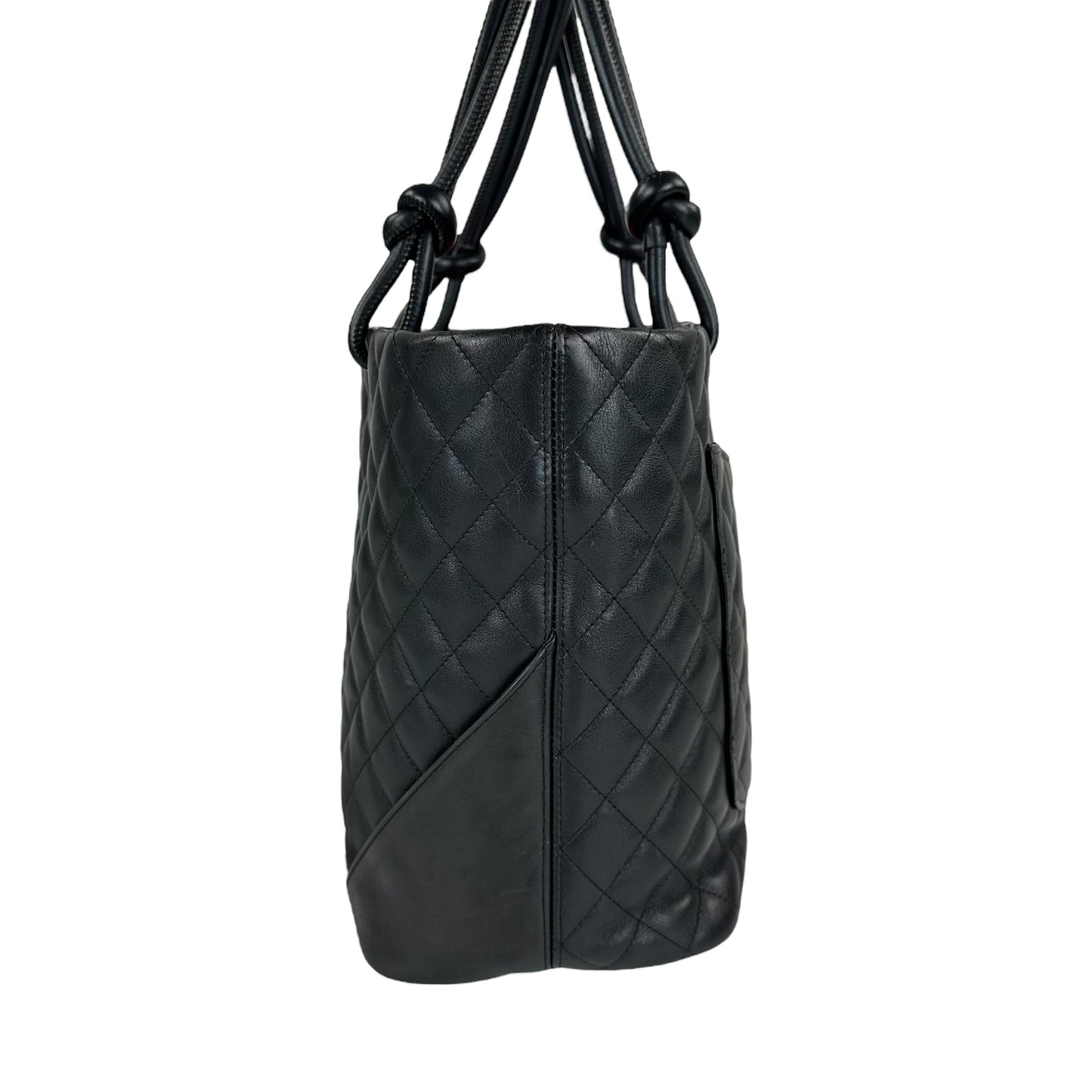 Chanel Cambon Matelasse Leather Tote Bag