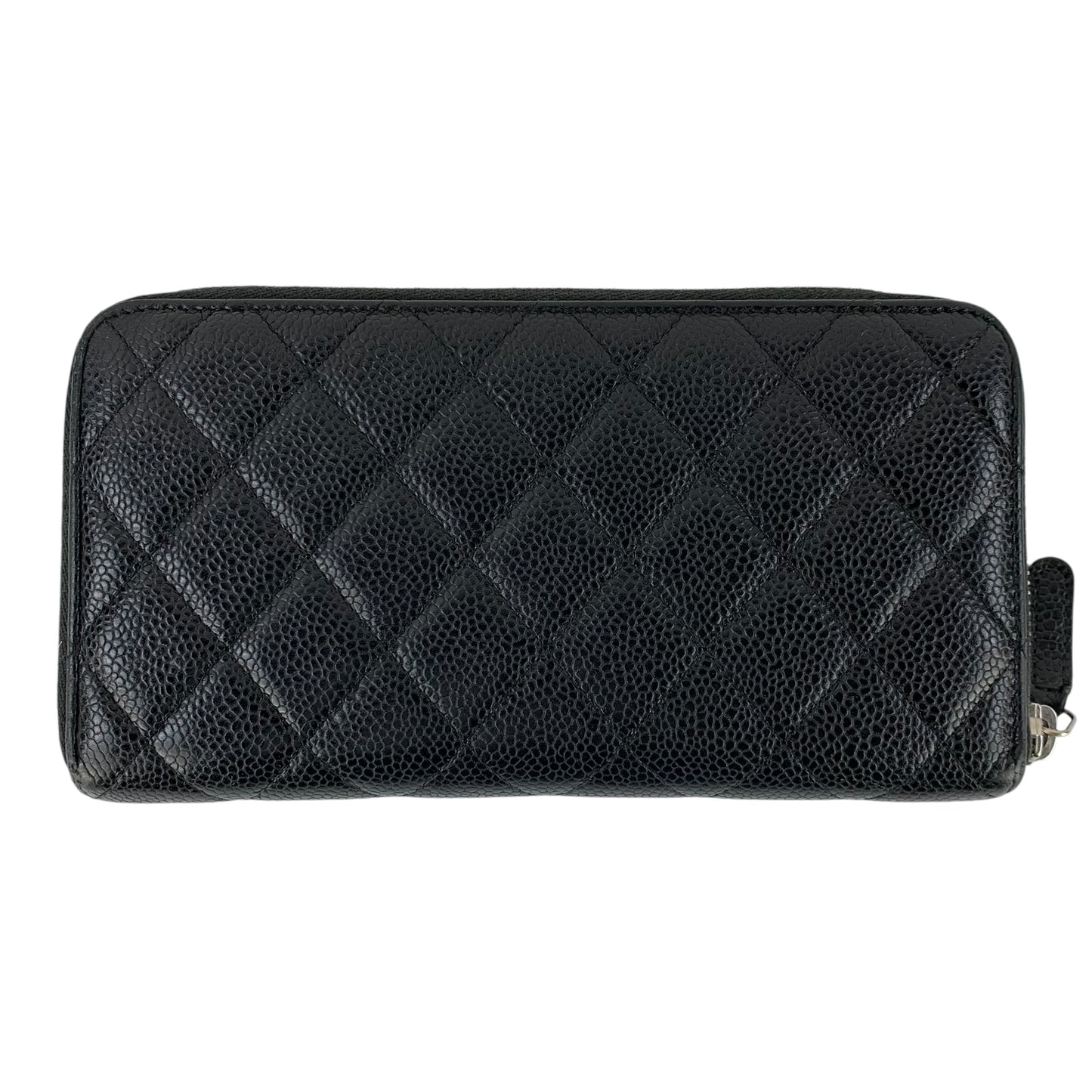Chanel Matelasse Caviar Zip Around Wallet