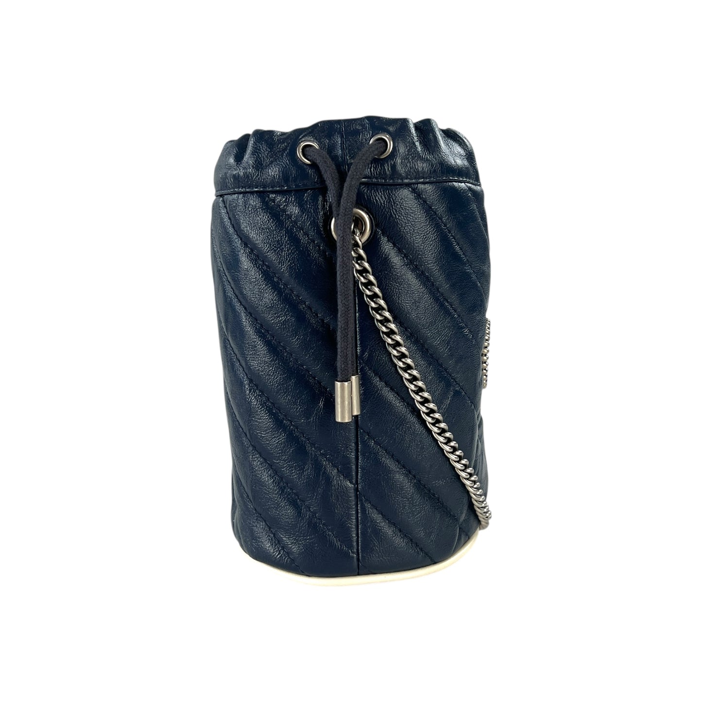 Gucci Marmont Leather Bucket Crossbody Bag