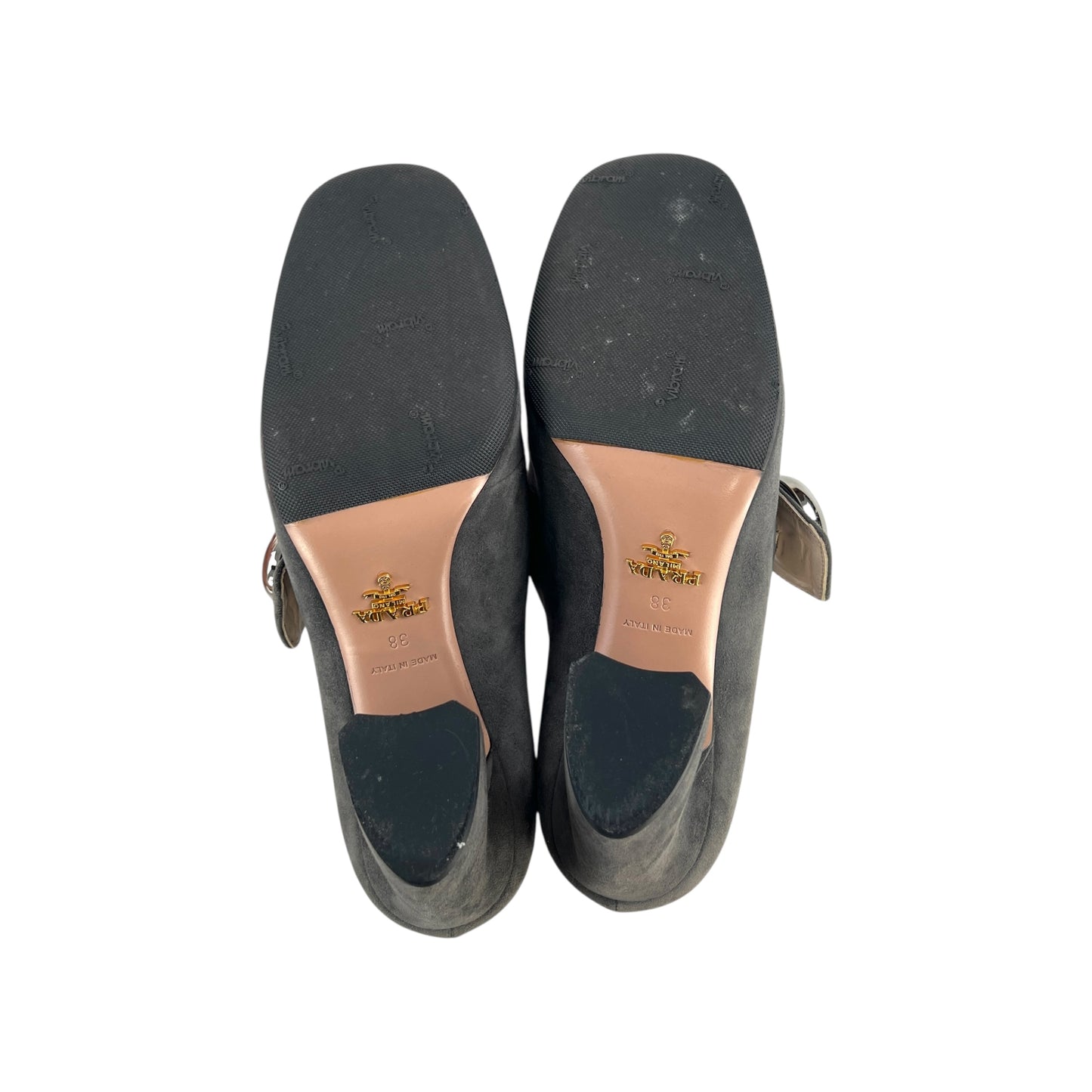 Prada Button Suede Pumps
