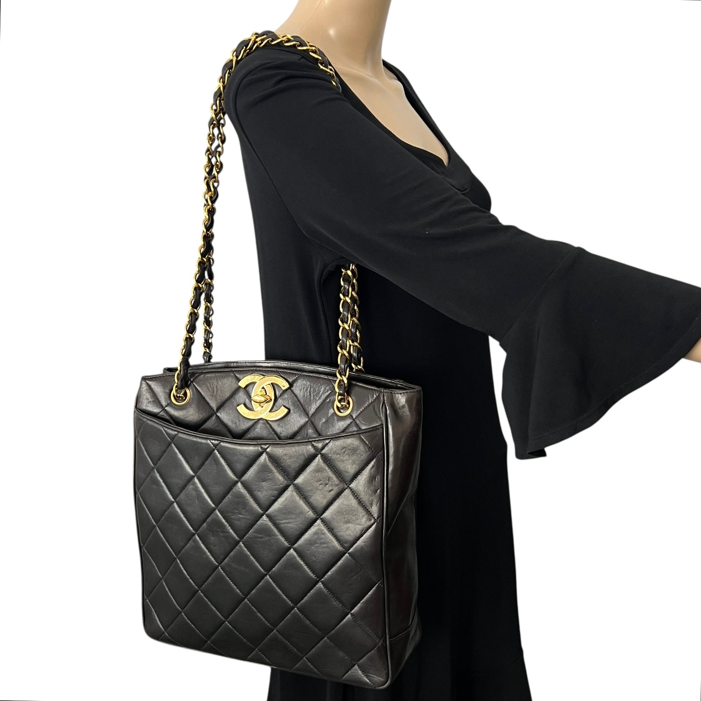Chanel Vintage Matelasse Leather Shoulder Bag