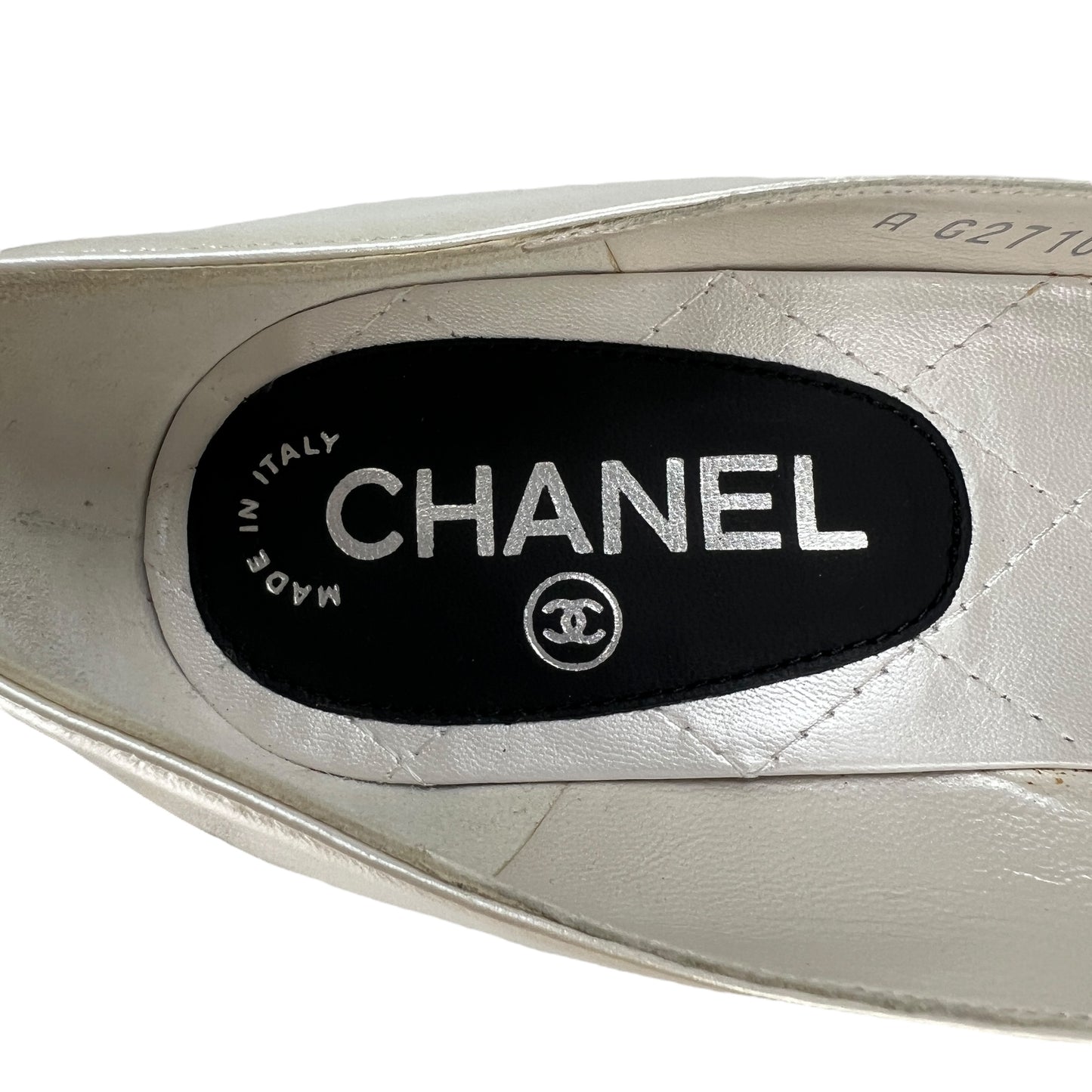 Chanel CC Pearl Heels