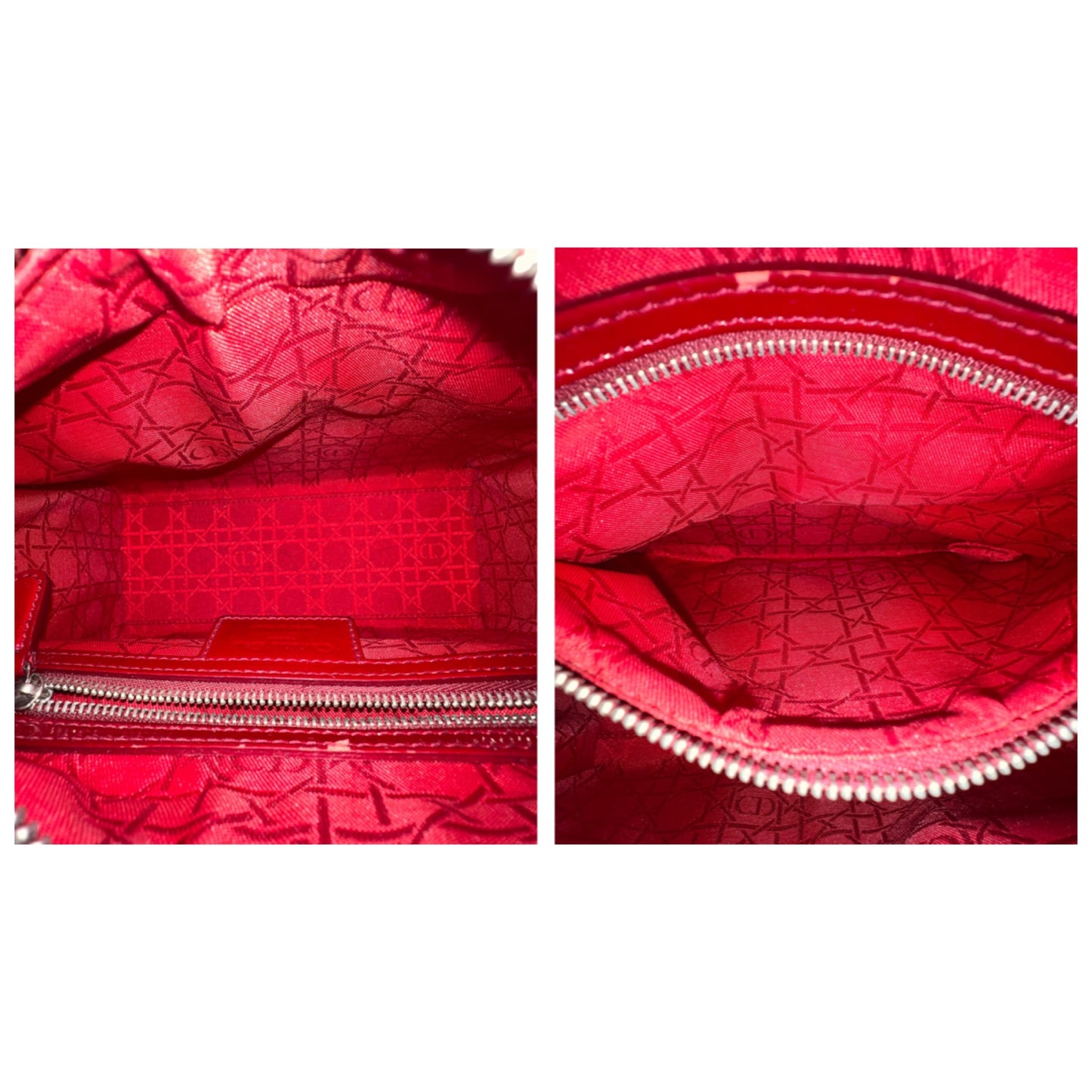 Dior Lady Dior Patent Leather Two-Way Bag