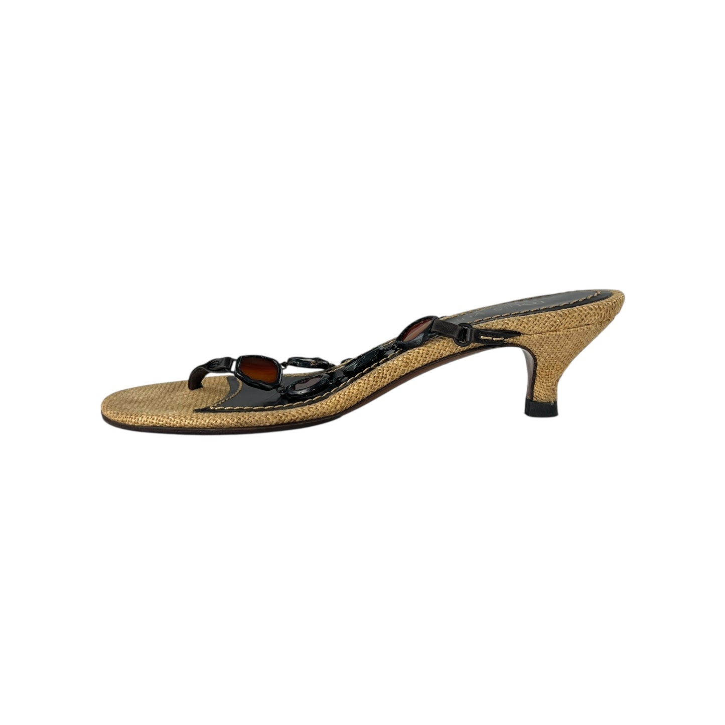 Louis Vuitton Raffia Heeled Sandals
