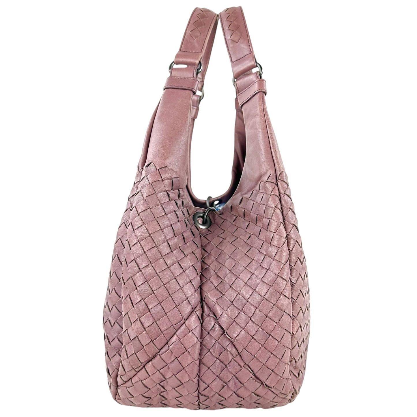 Bottega Veneta Campana Intrecciato Leather Shoulder Bag