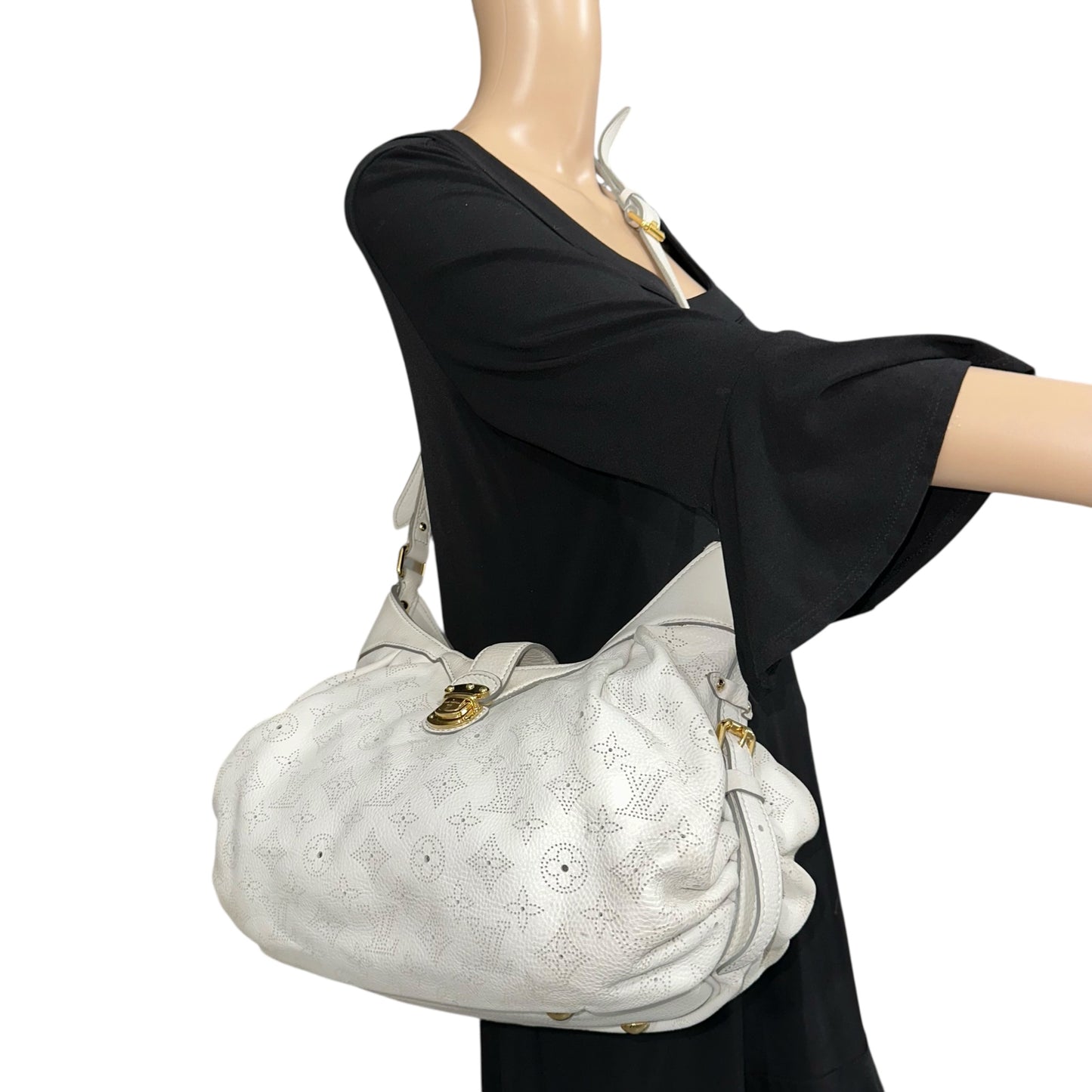 Louis Vuitton Mahina XS Blanc Crossbody Bag