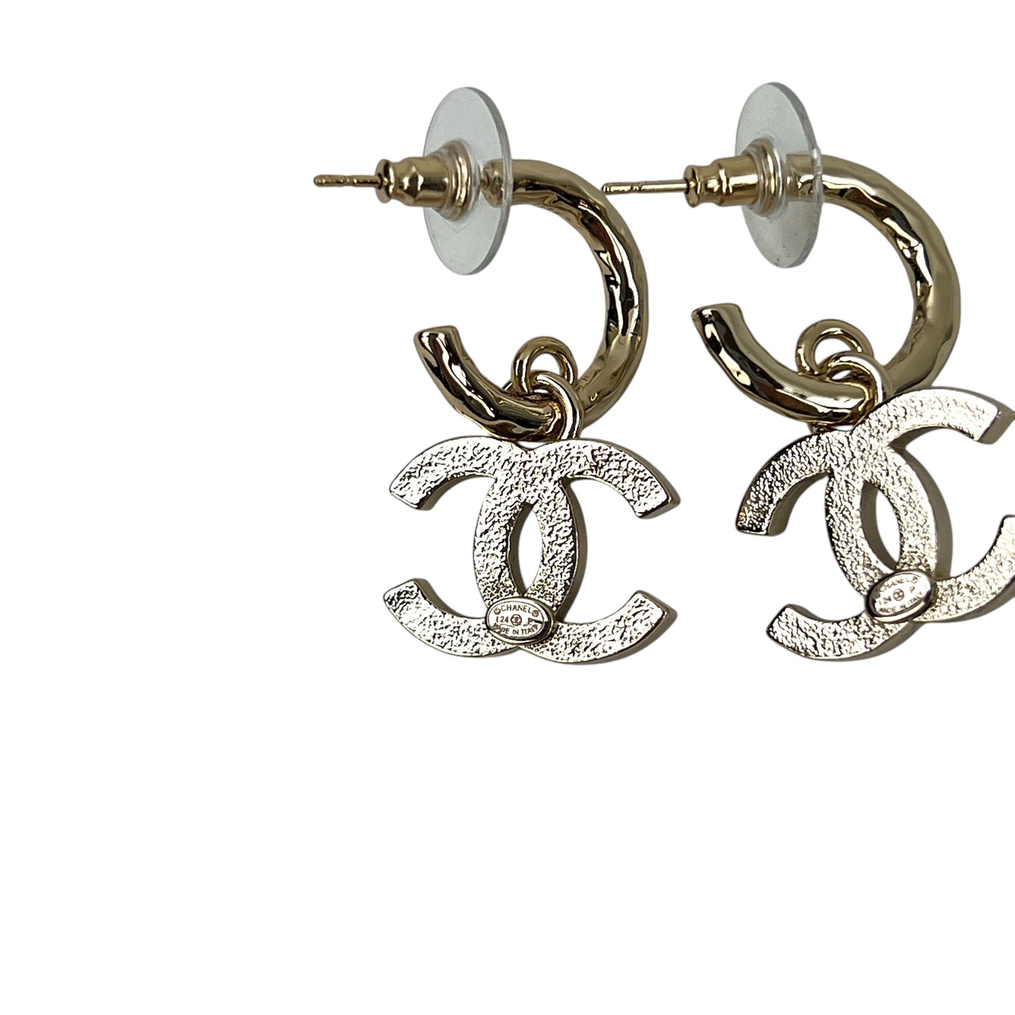 Chanel CC Drop Earrings