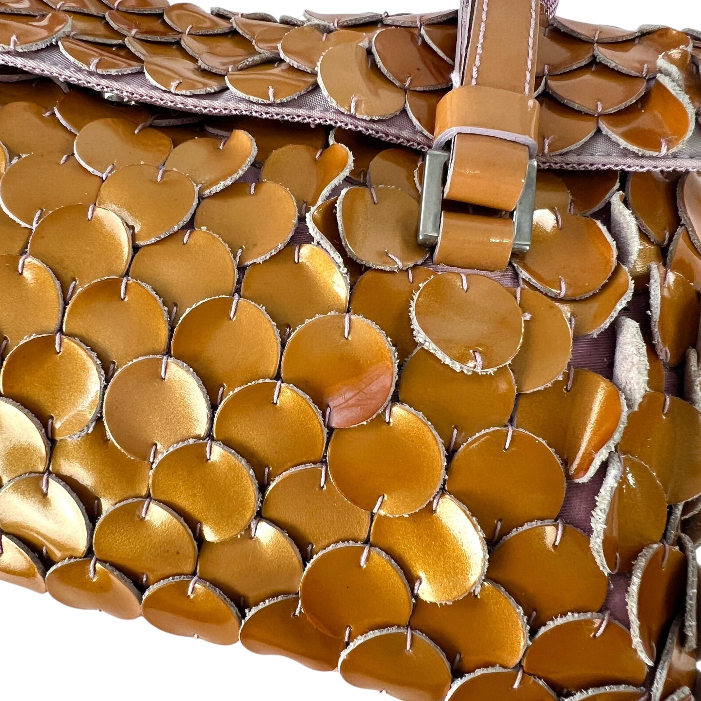 Prada Patent Leather Coins Shoulder Bag