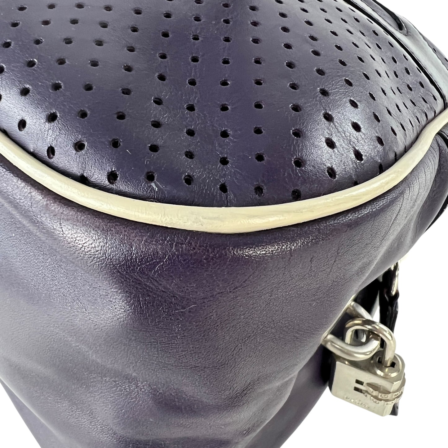Prada Vitello Drive Leather Bowling Bag