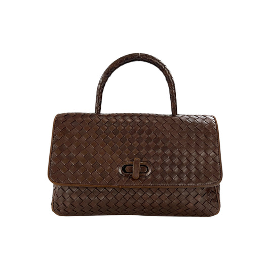 Bottega Veneta Vintage Intrecciato Leather Handbag