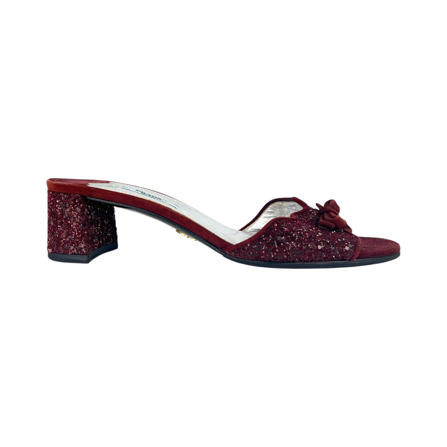 Prada Glitter Sandals