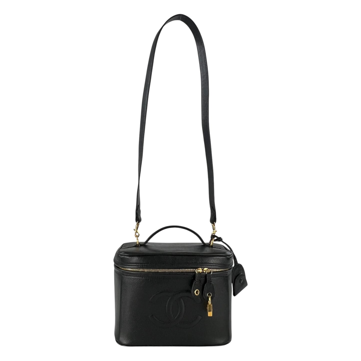 Chanel Vintage Caviar Leather Vanity Bag