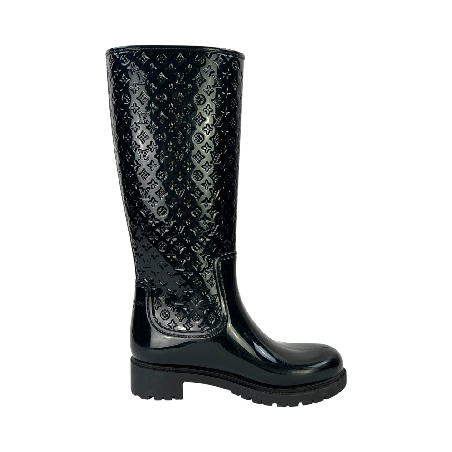 Louis Viutton Monogram Embossed Rubber Boots