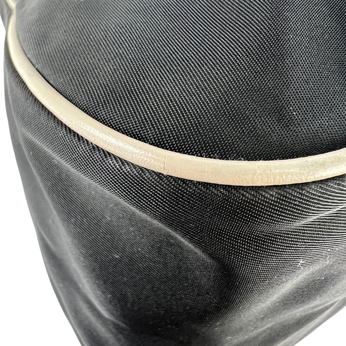 Prada Leather Flower Nylon Shoulder Bag