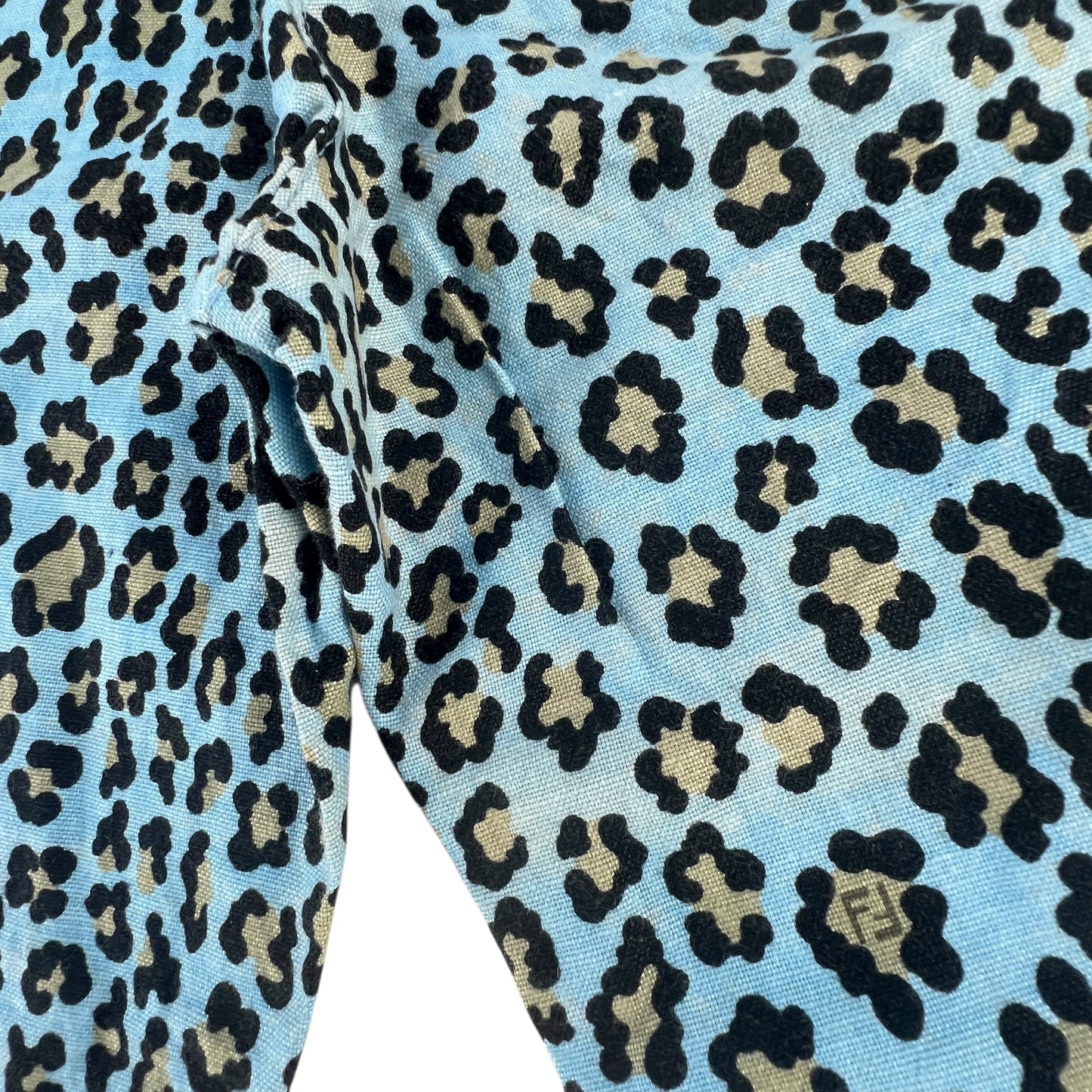 Fendi Vintage Leopard Print Capris