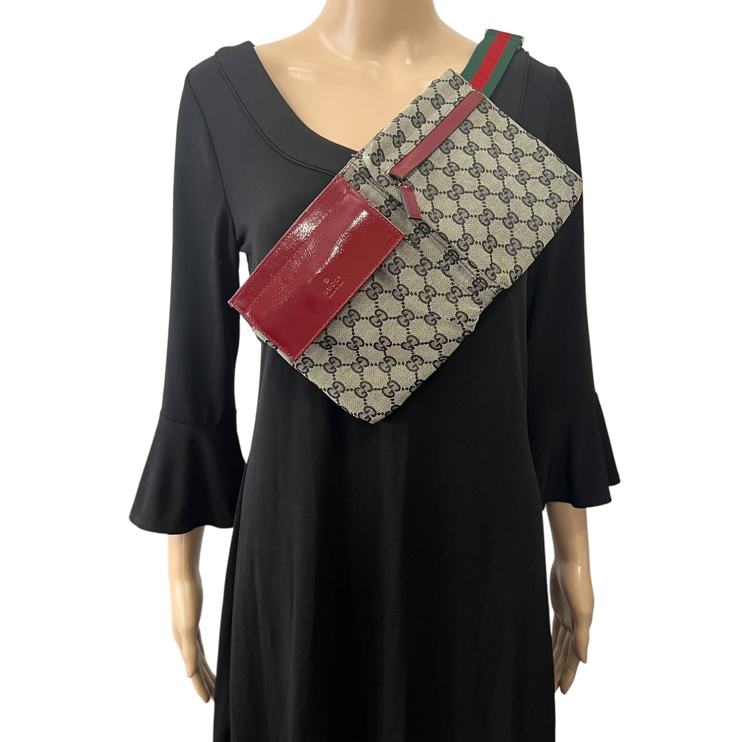 Gucci Monogram Canvas Sherry Line Belt Bag