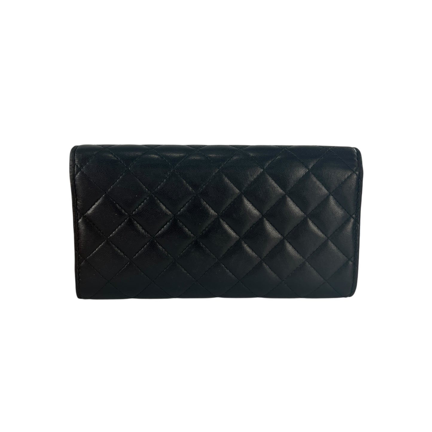 Chanel CC Matelassé Leather Long Wallet