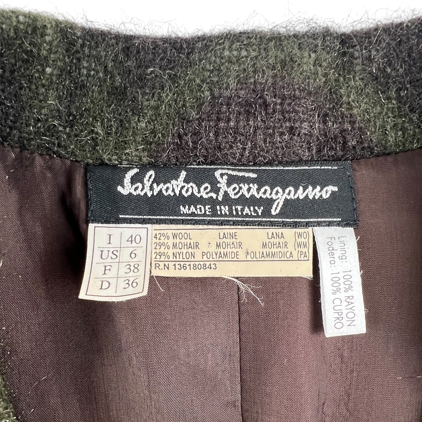 Ferragamo Gancini Mohair Suit Set
