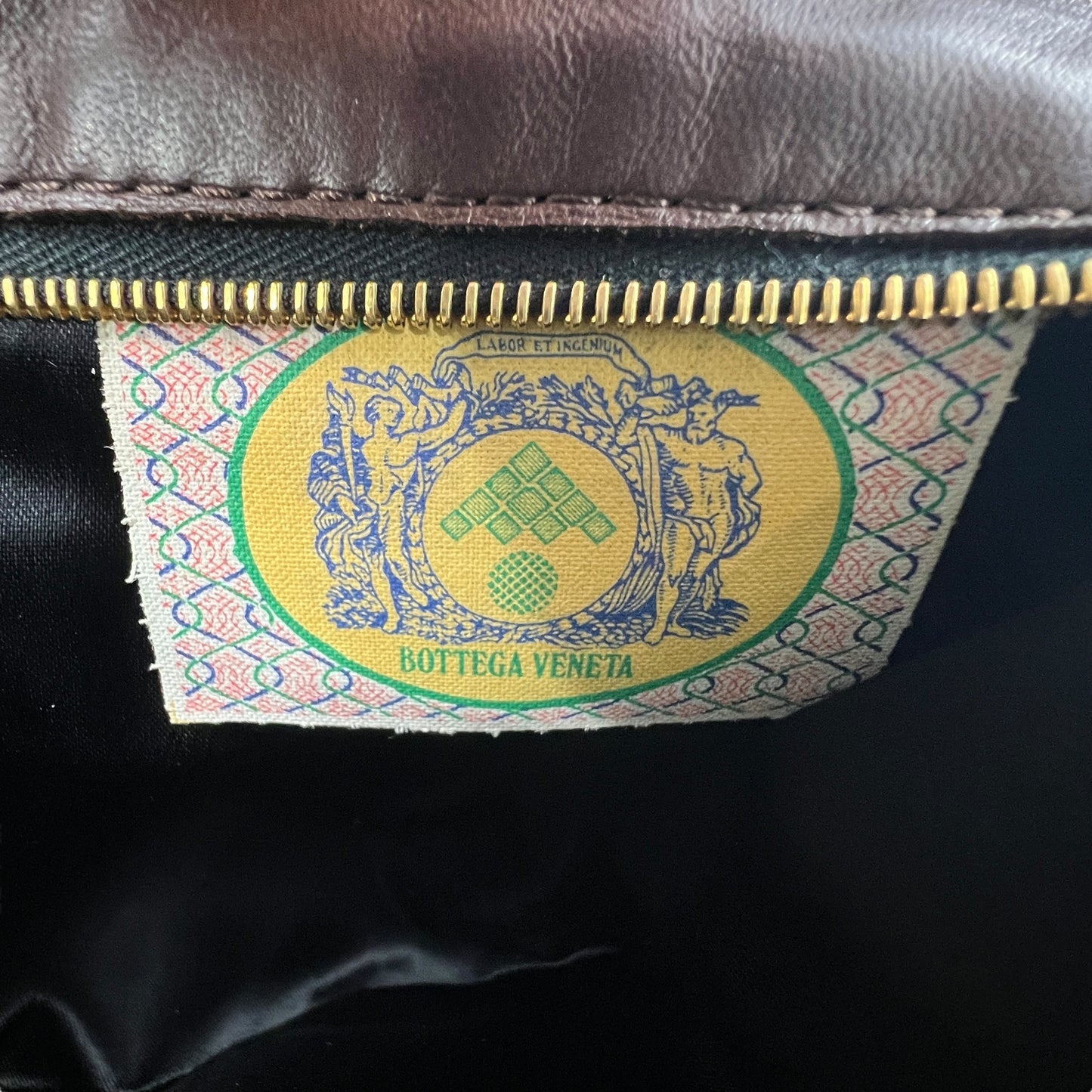 Bottega Veneta Vintage Intrecciato Leather Handbag