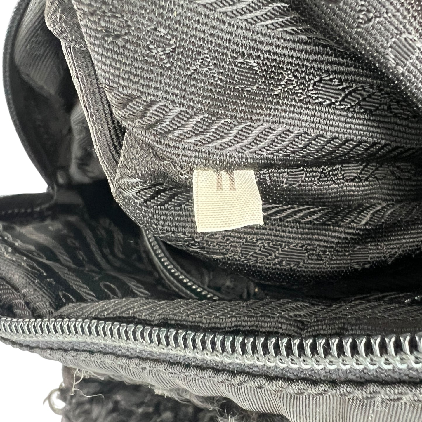 Prada Chain Wool Handbag