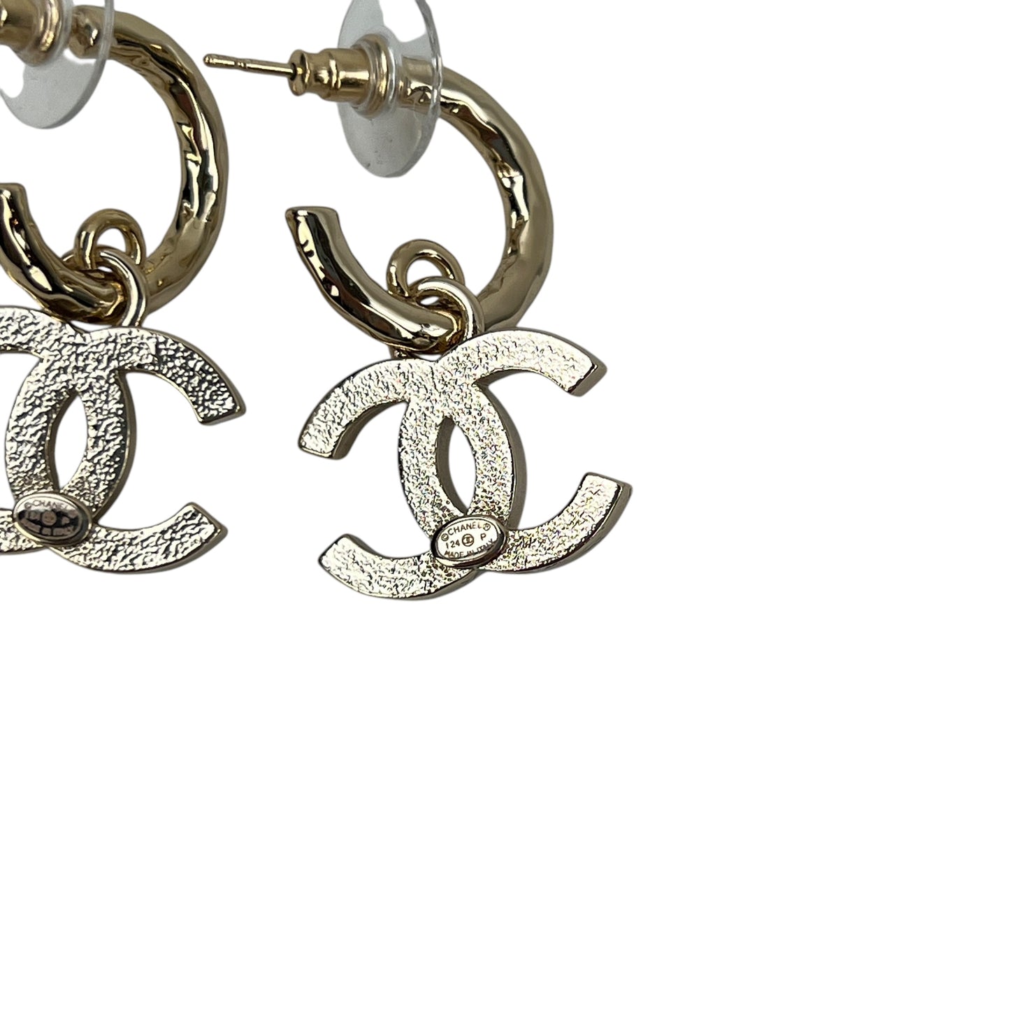 Chanel CC Drop Earrings