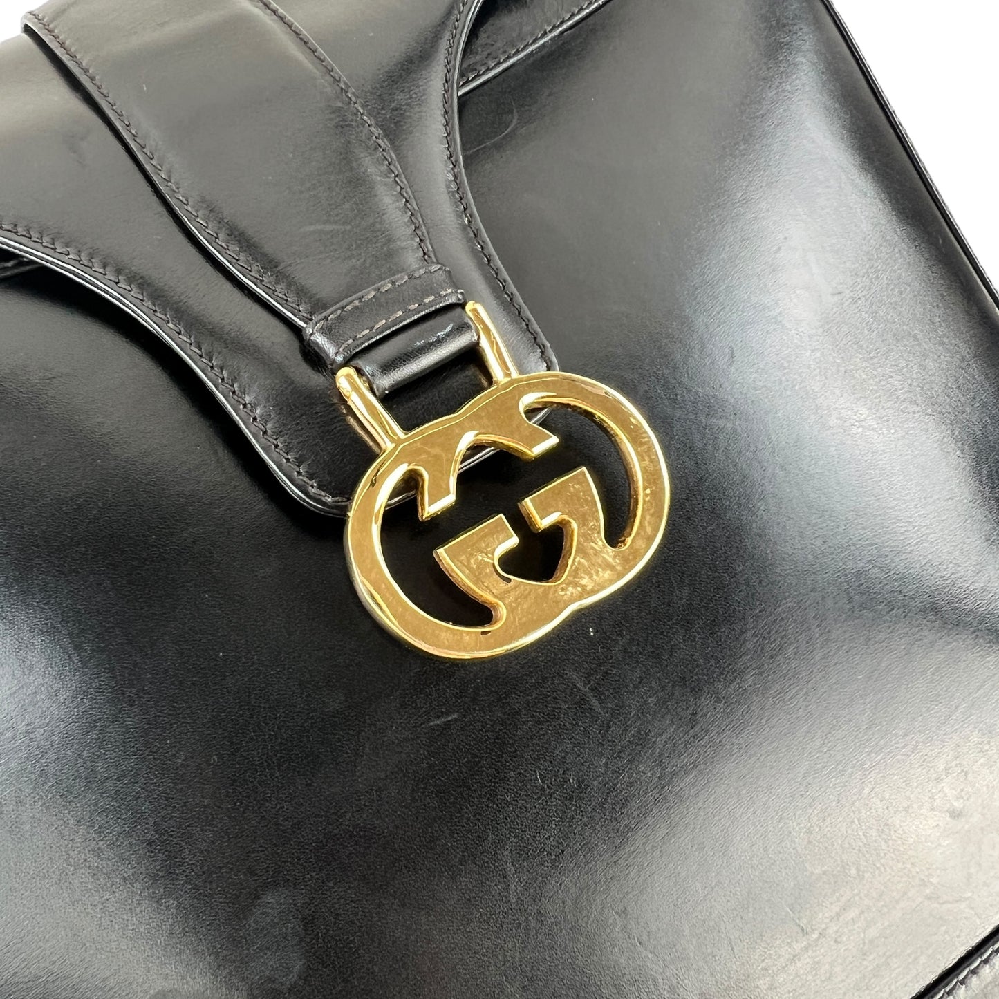 Gucci Vintage Leather Shoulder Bag