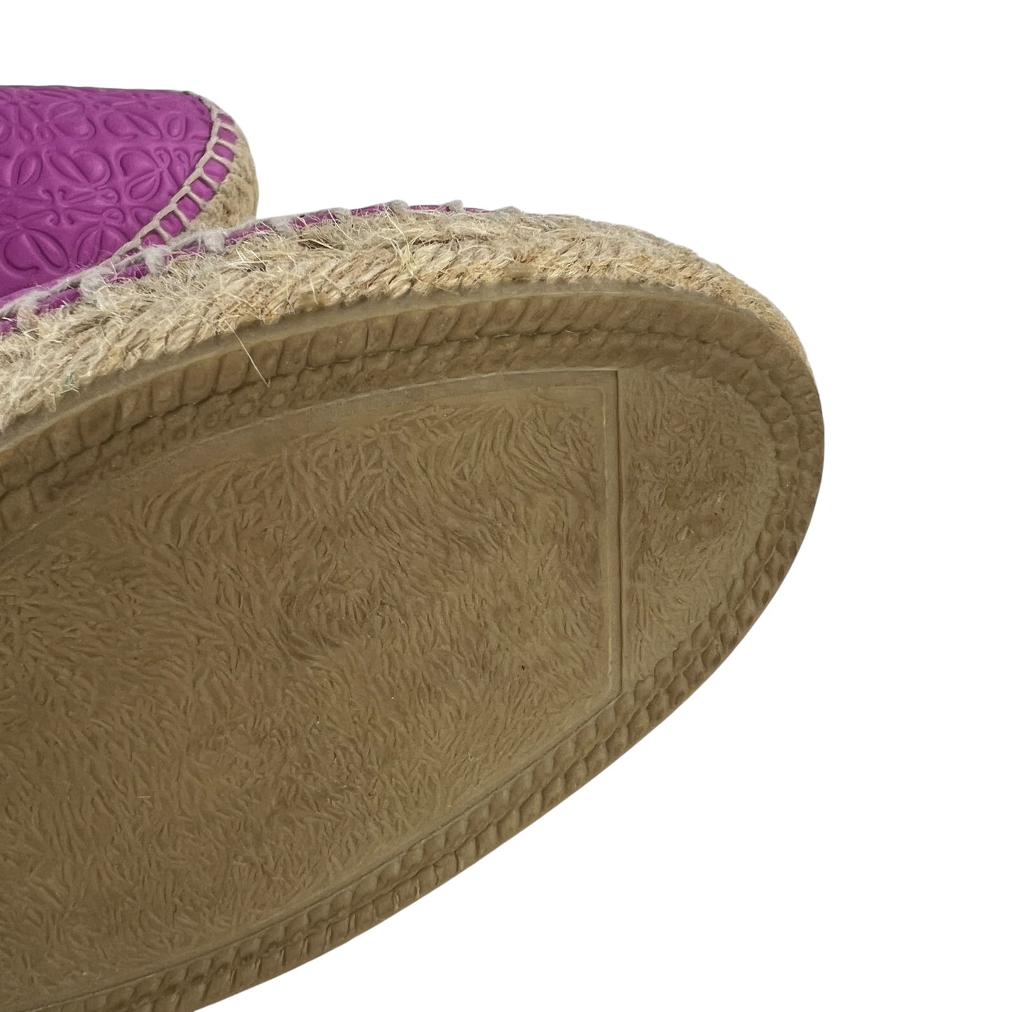 Loewe Embossed Leather Espadrilles