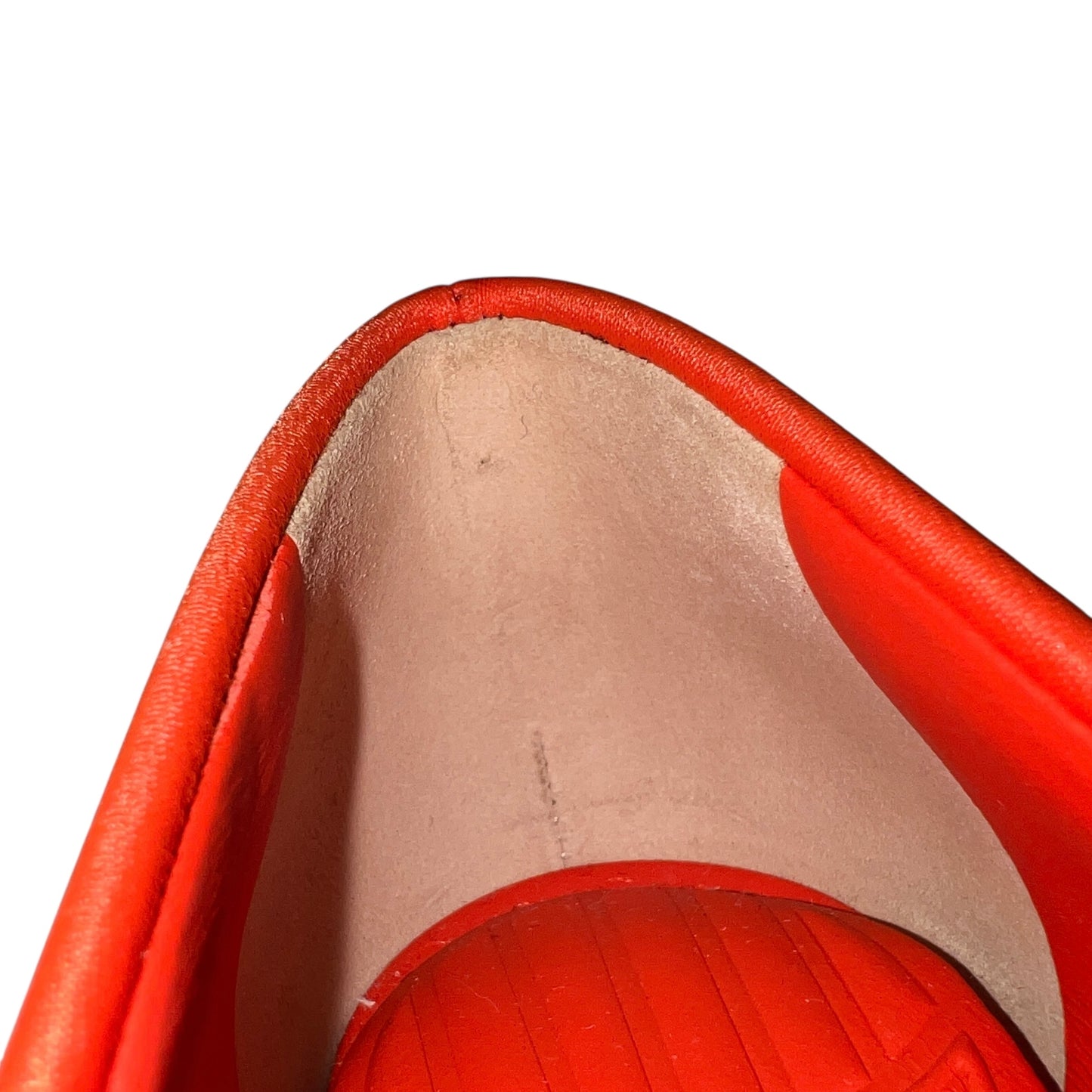 Fendi Red Neoprene Pumps