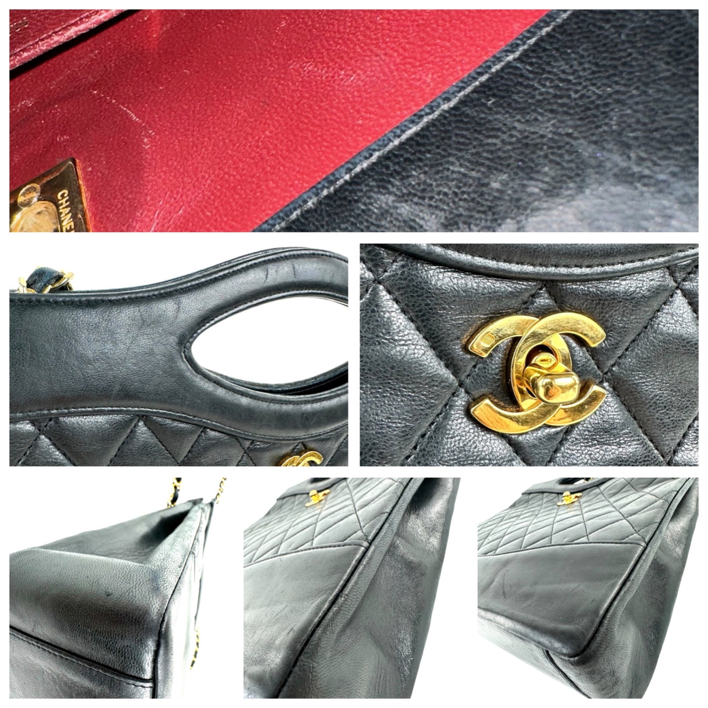 Chanel Vintage 31 Matelasse Lambskin Shopping Tote Bag