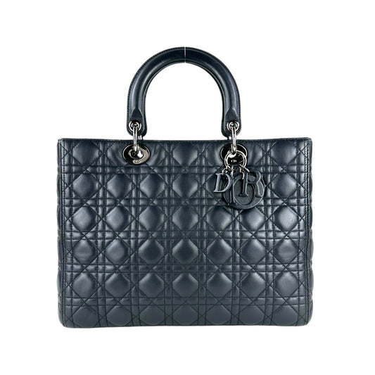 Dior Lady Dior Cannage Leather Two-Way Bag