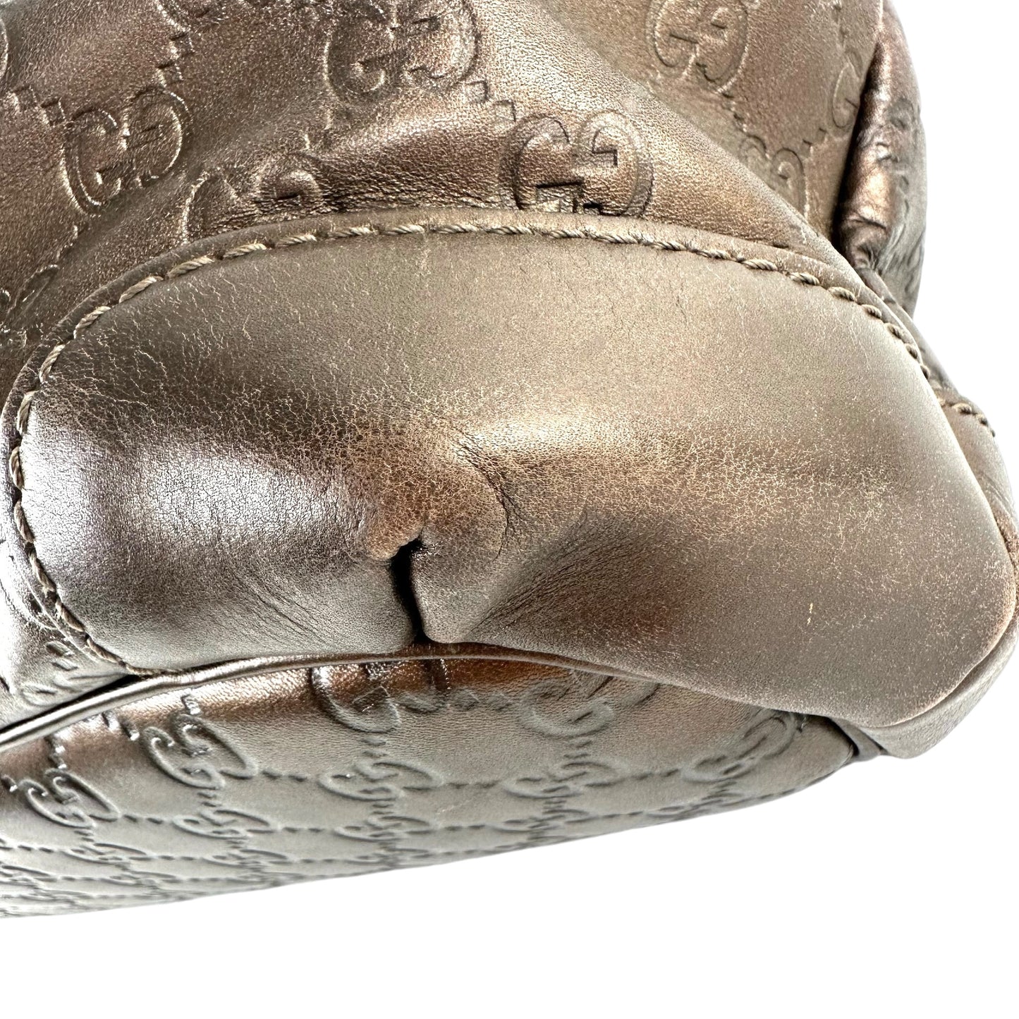 Gucci Guccissima Sukey Leather 2-Way Bag