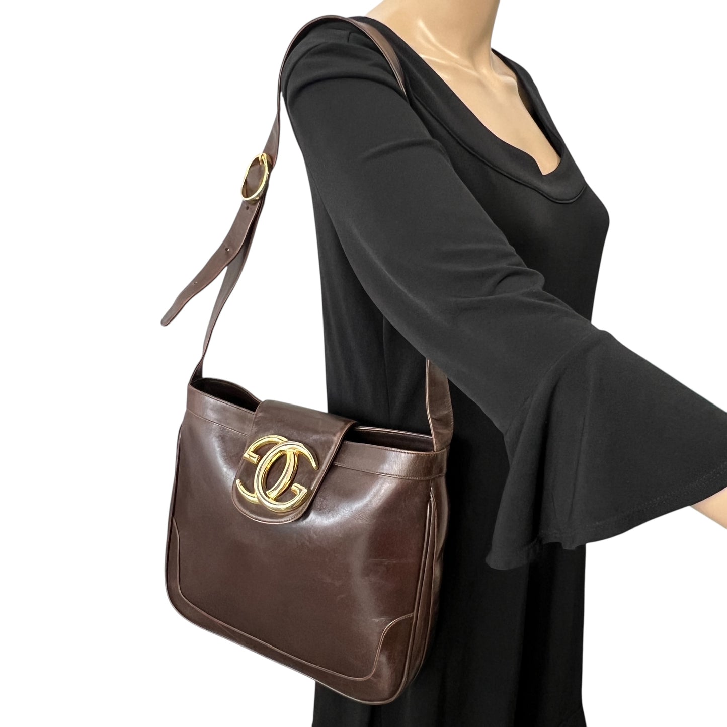 Gucci Vintage Leather Shoulder Bag
