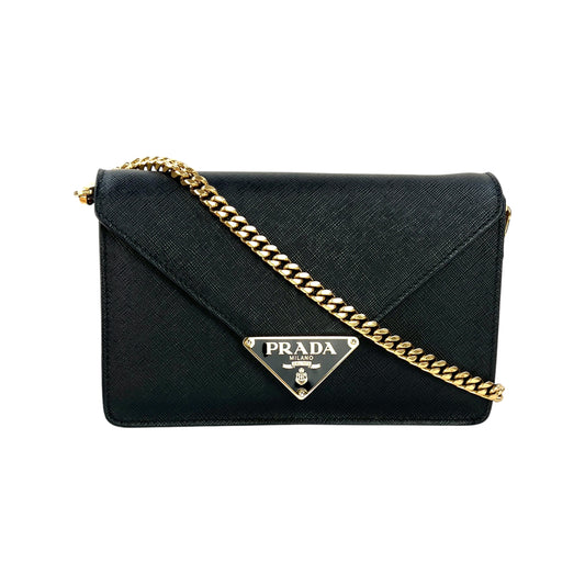 Prada Saffiano Leather Chain Crossbody Bag