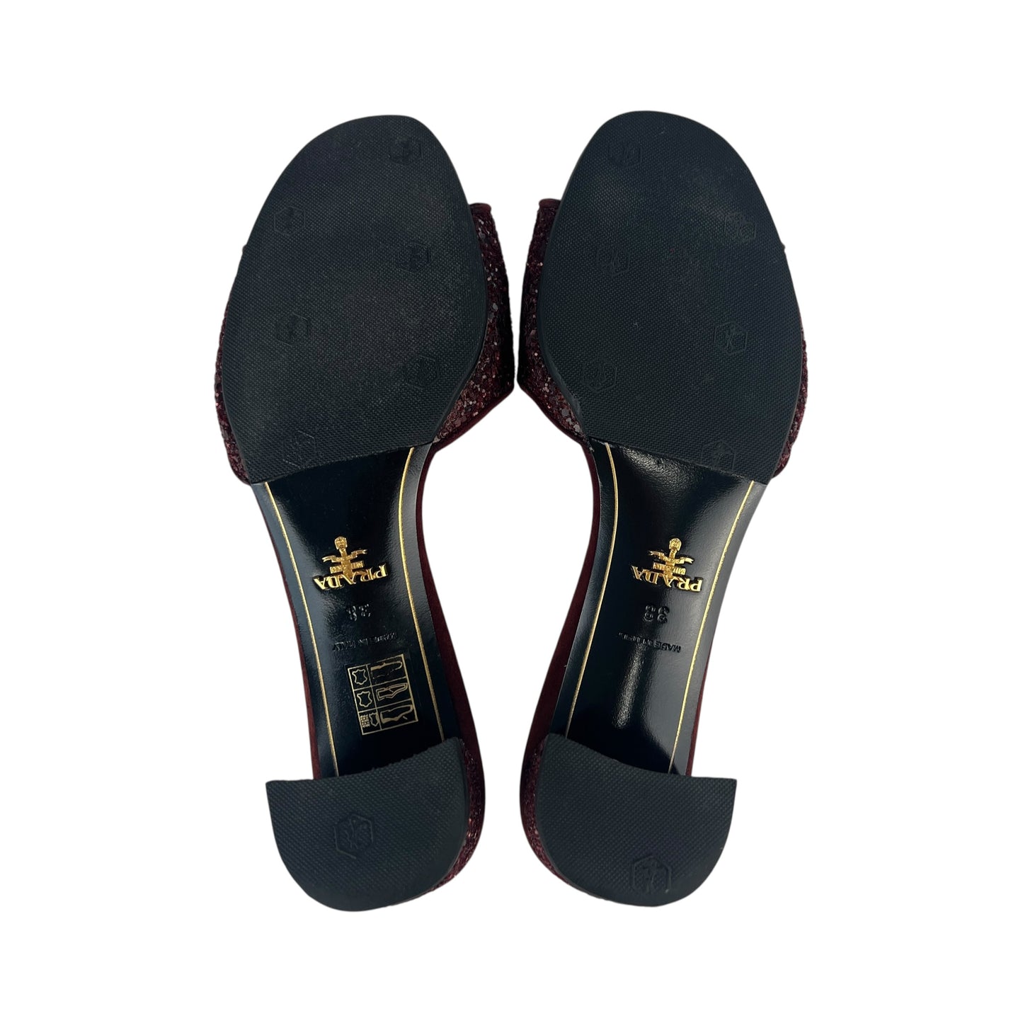 Prada Glitter Sandals