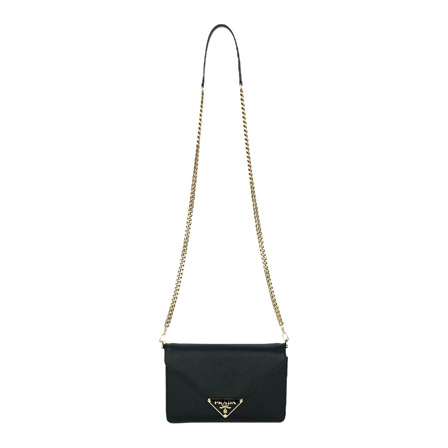 Prada Saffiano Leather Chain Crossbody Bag