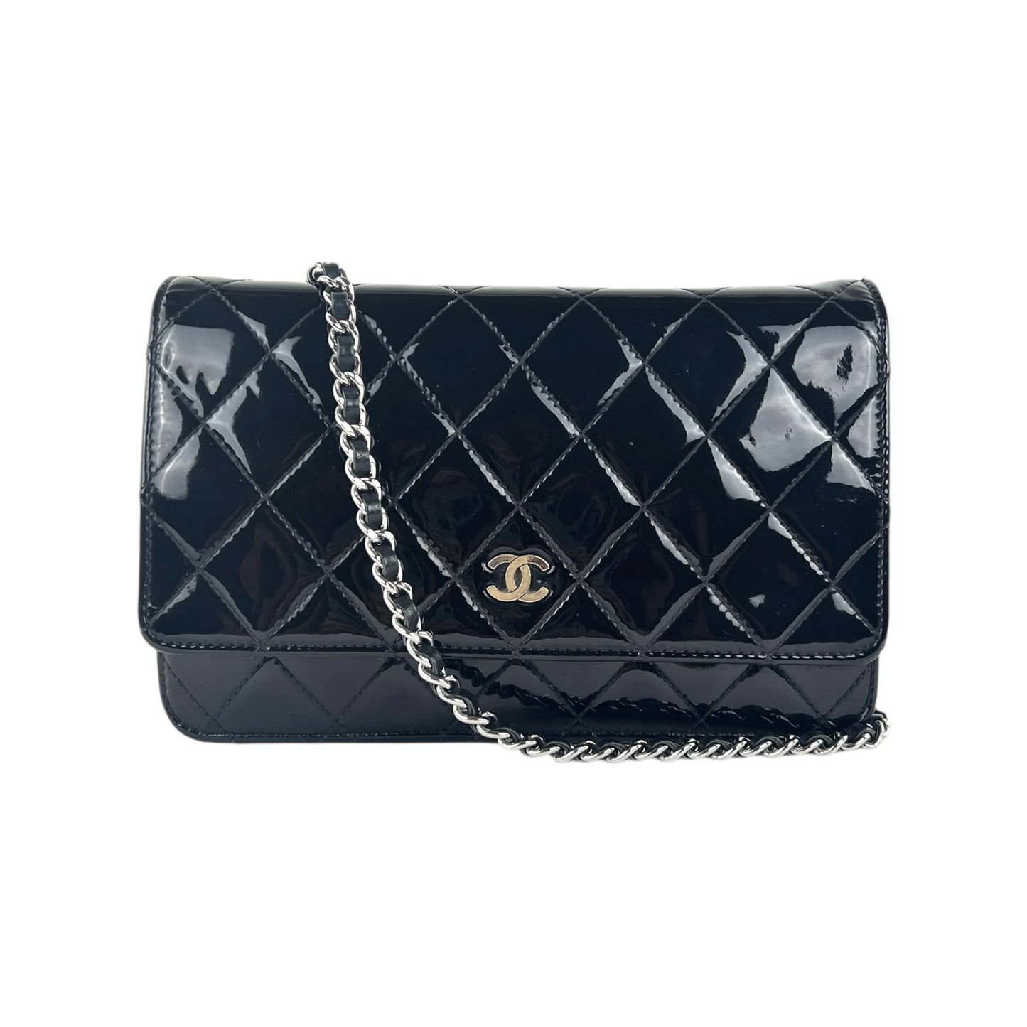 Chanel Wallet On Chain Patent Leather Crossbody Bag