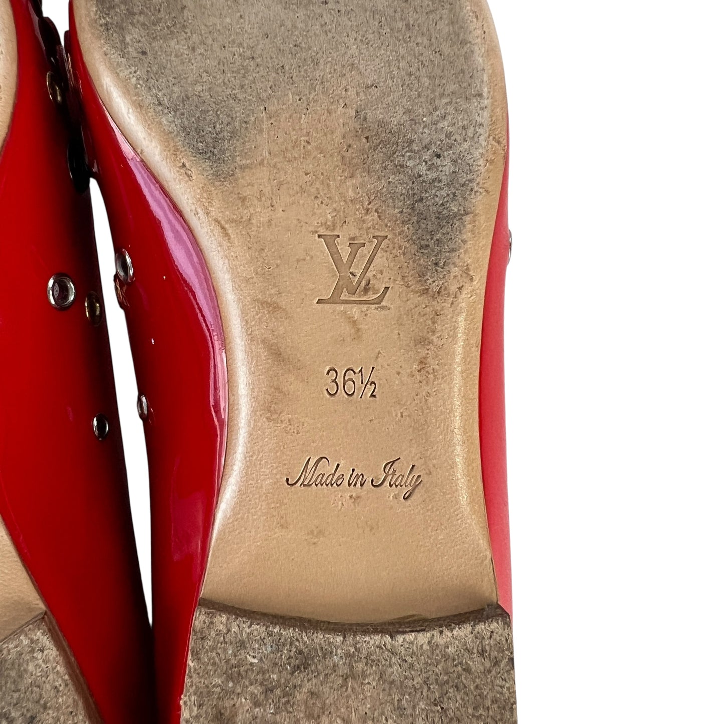 Louis Vuitton Vernis Flower Flats