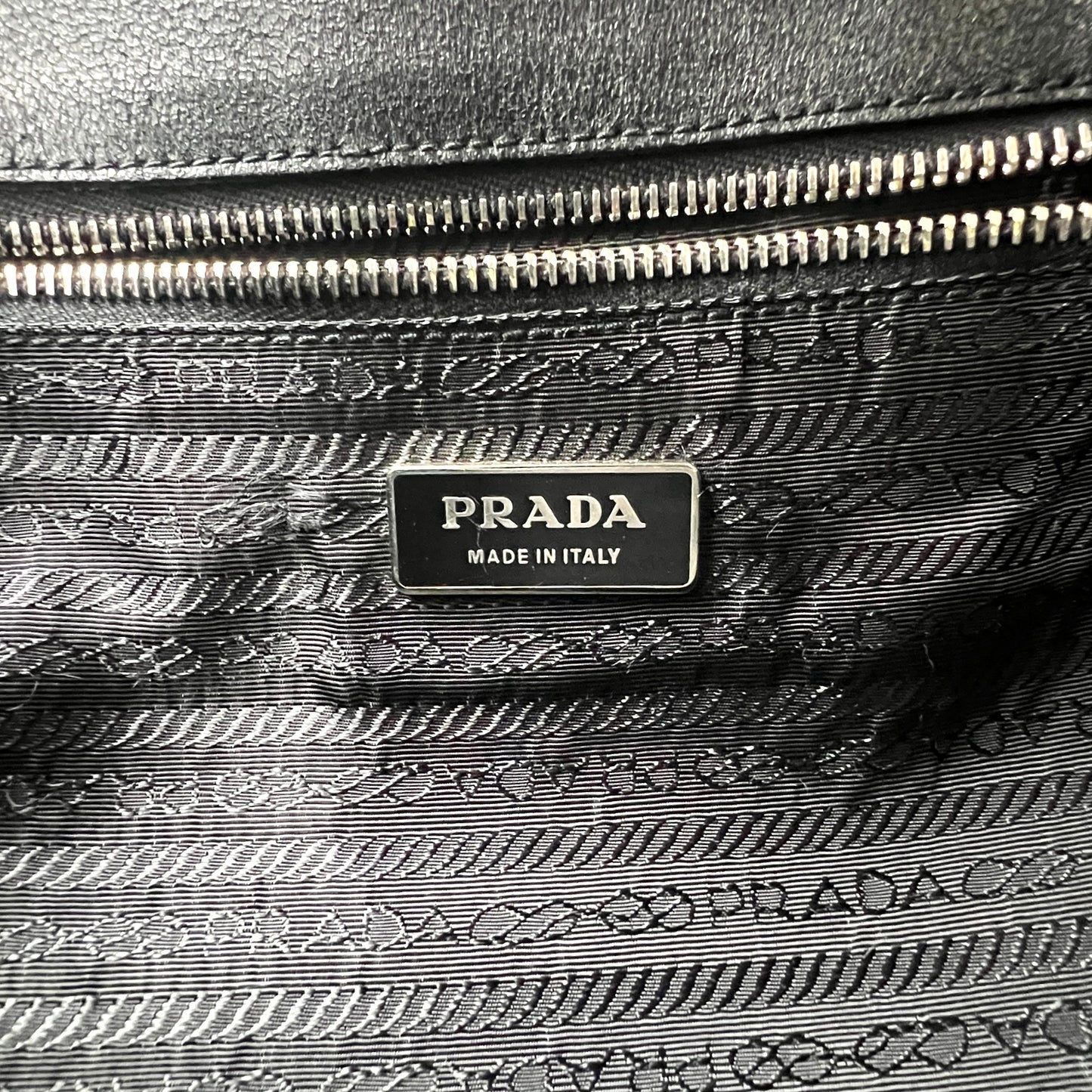 Prada Perforated Leather Tote