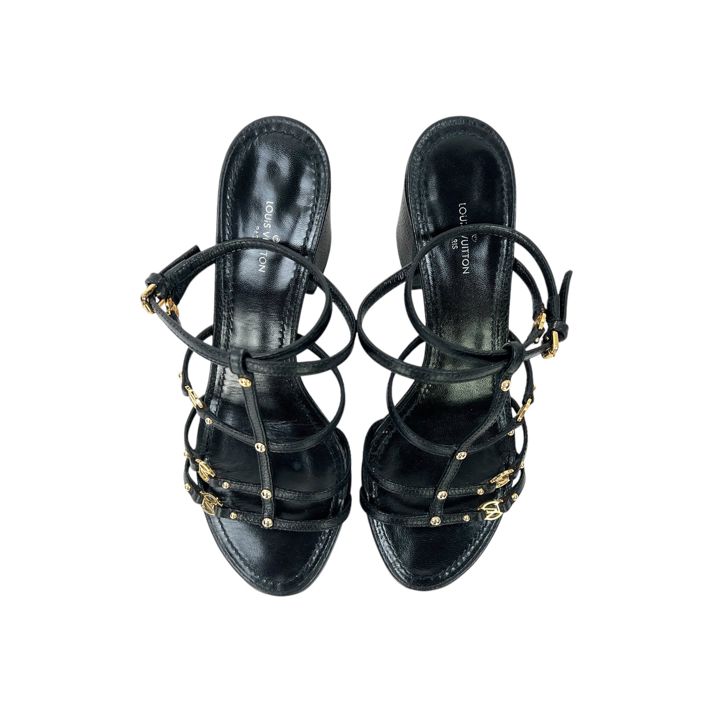 Louis Vuitton Leather Roma Heels