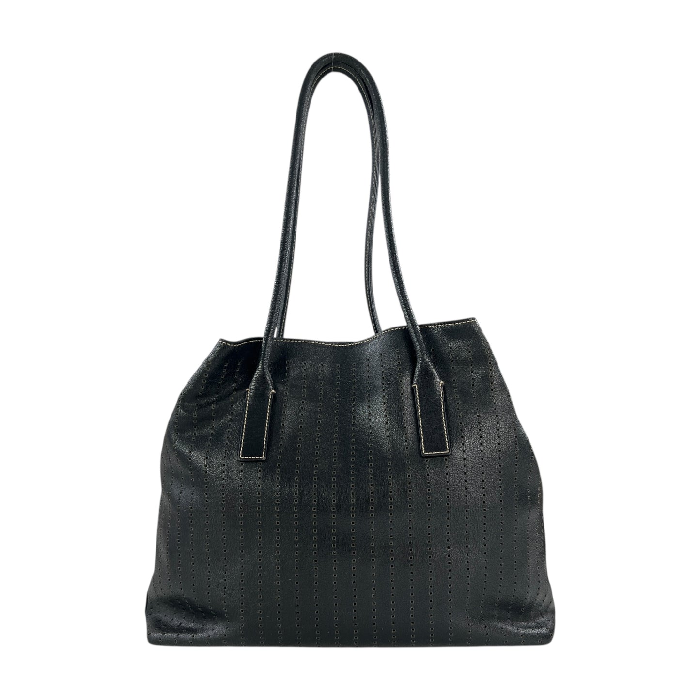 Prada Perforated Leather Tote