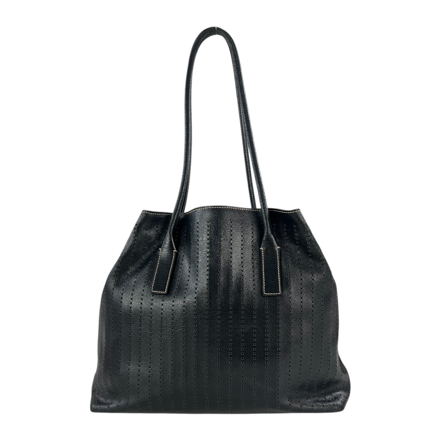 Prada Perforated Leather Tote