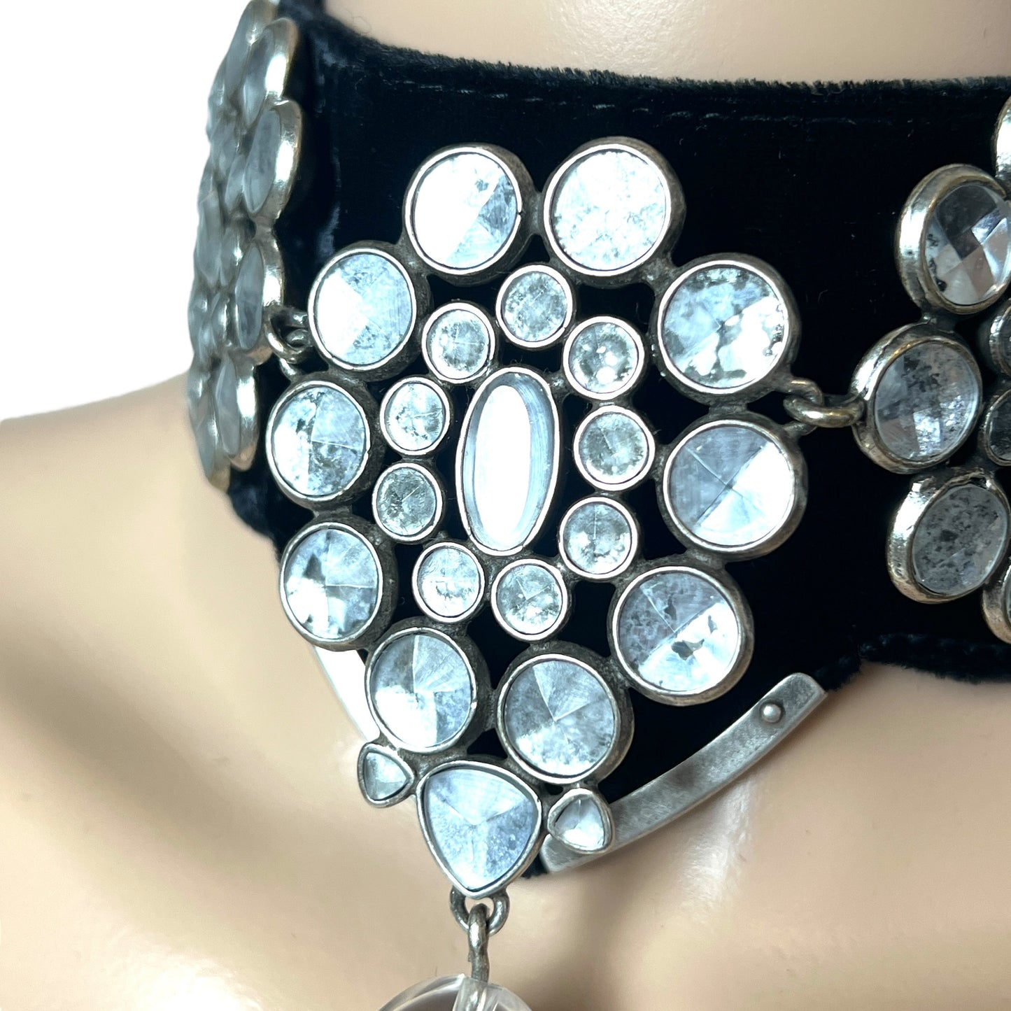 YSL Vintage Tom Ford Velvet Plate Choker