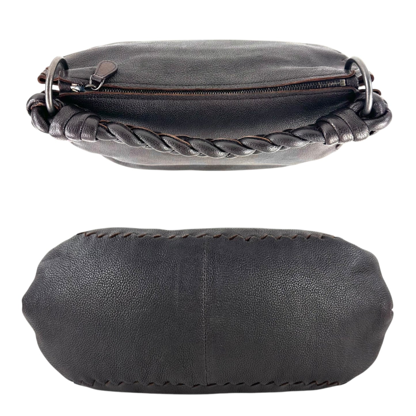 Bottega Veneta Pebbled Leather Hobo Shoulder Bag