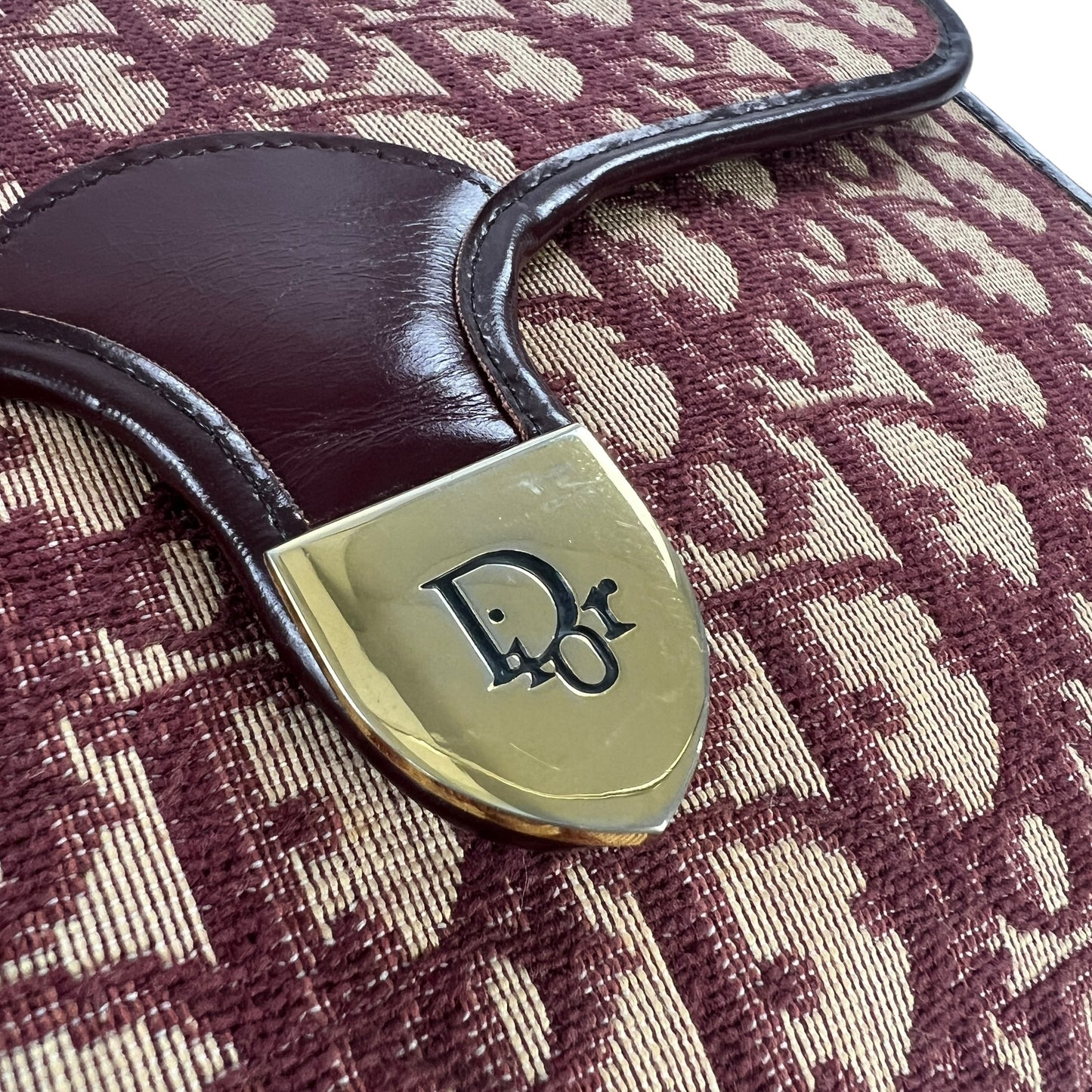 Dior Vintage Trotter Chain Shoulder Bag