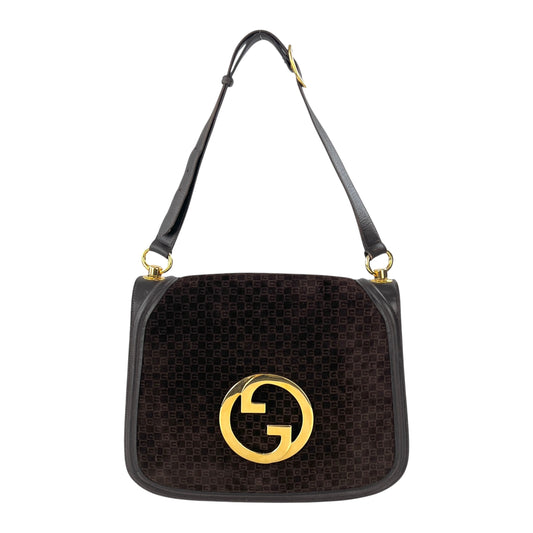 Gucci Vintage Suede Shoulder Bag