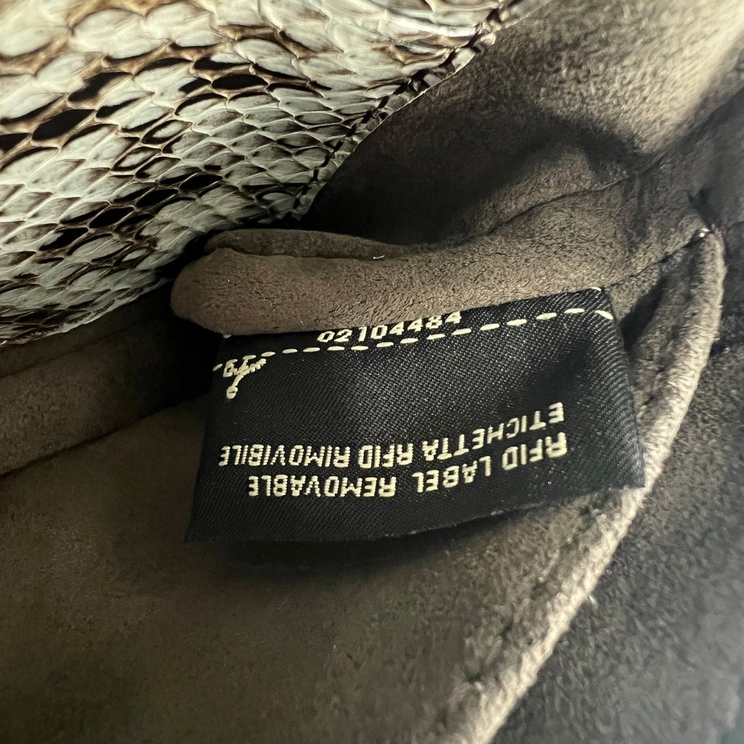 Fendi Python Mini MicroWaves Crossbody Bag