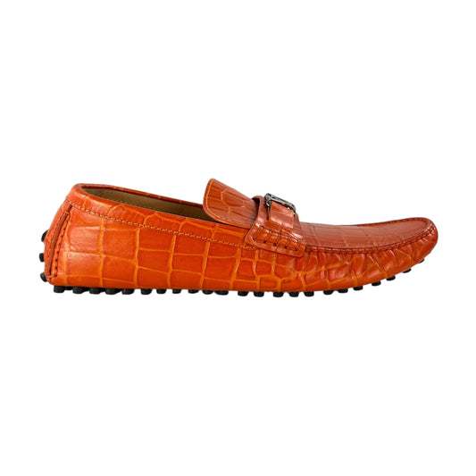 Louis Vuitton Croc-Embossed Loafers