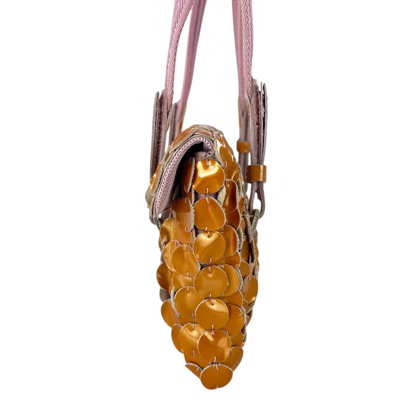 Prada Patent Leather Coins Shoulder Bag