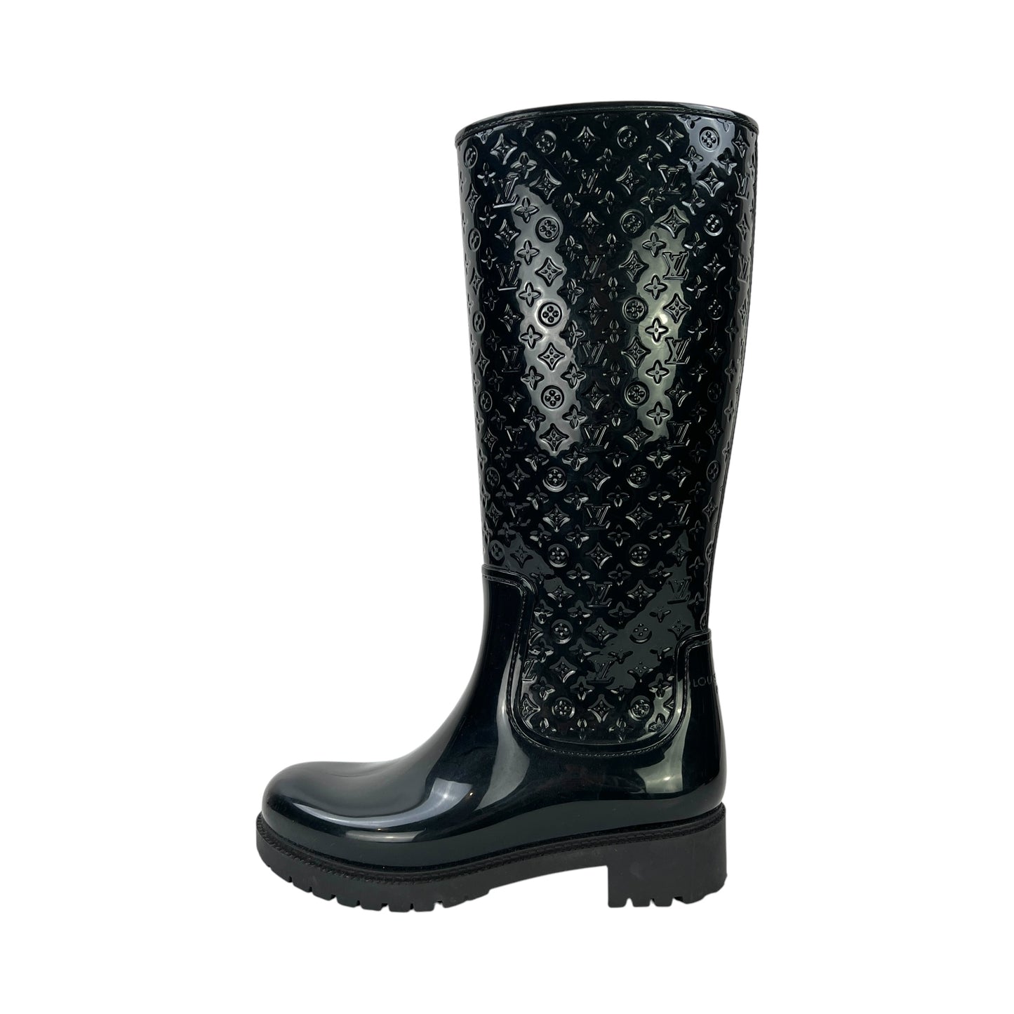 Louis Viutton Monogram Embossed Rubber Boots
