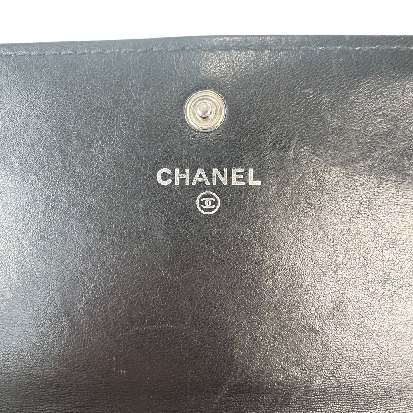 Chanel CC Matelassé Leather Long Wallet